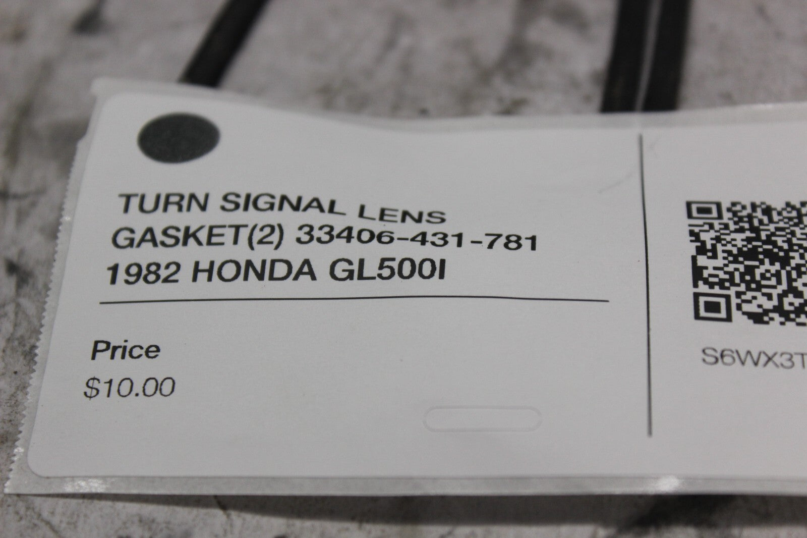TURN SIGNAL LENS GASKET(2) 33406-431-781 1982 HONDA GL500I SILVERWING