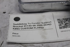 Saddlebag To Fender Support Bracket 91140-98 2005 ROAD KING CUSTOM FLHRSI