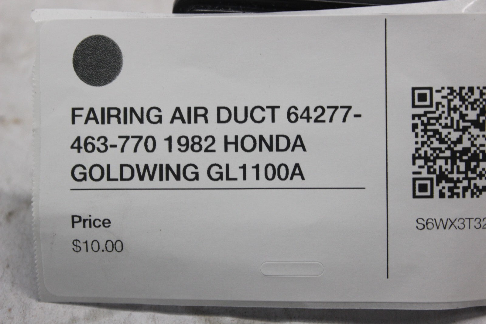 FAIRING AIR DUCT 64277-463-770 1982 HONDA GOLDWING GL1100A