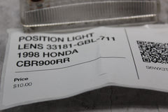 POSITION LIGHT LENS 33181-GBL-711 1998 HONDA CBR900RR