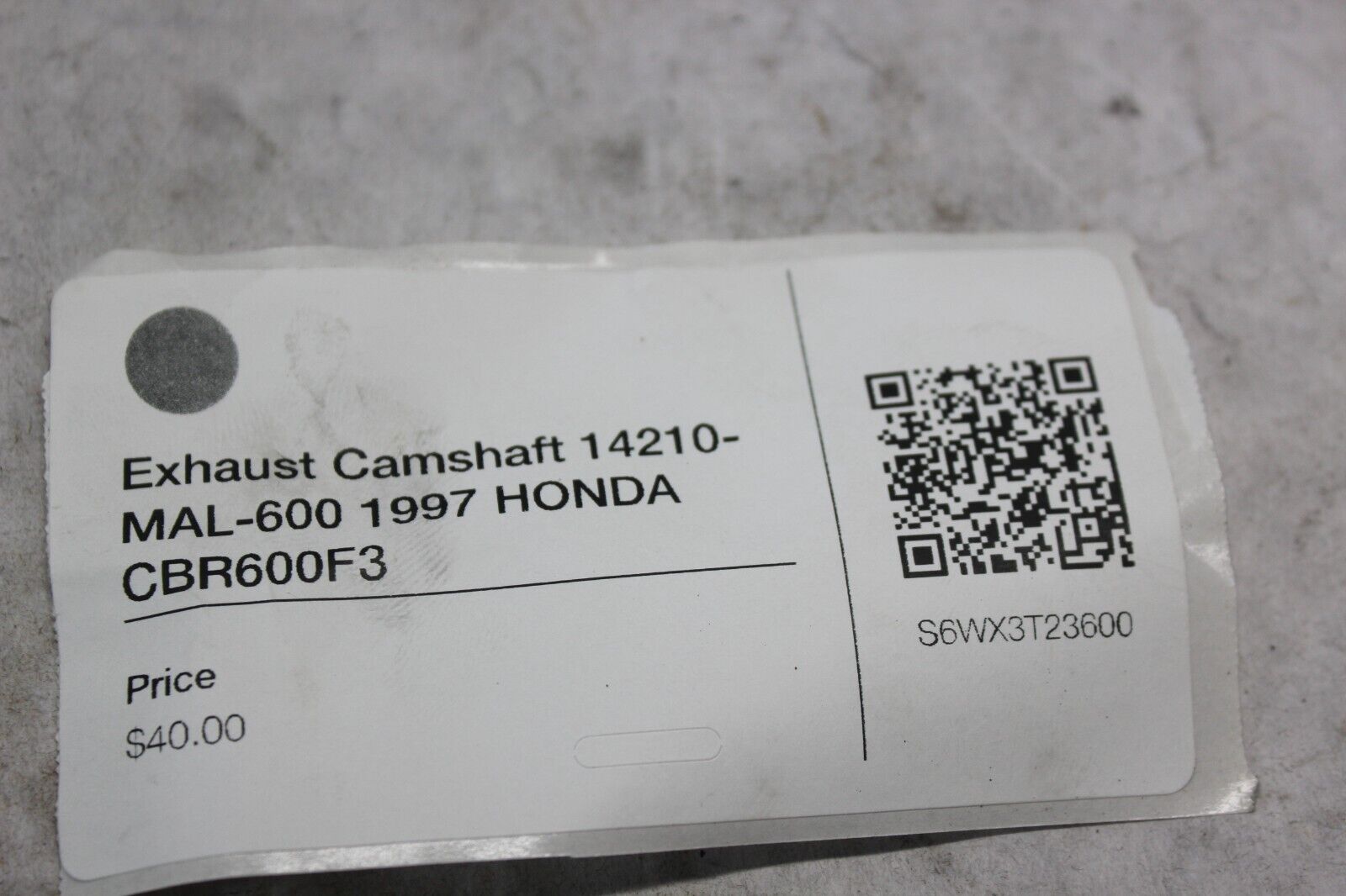 Exhaust Camshaft 14210-MAL-600 1997 HONDA CBR600F3