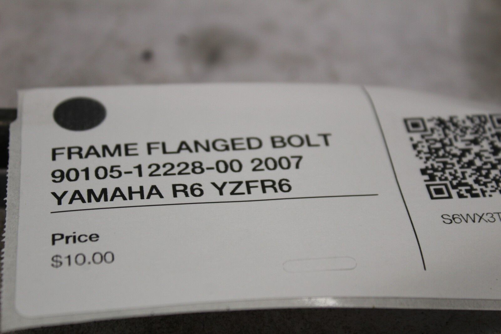 FRAME FLANGED BOLT 90105-12228-00 2007 YAMAHA R6 YZFR6