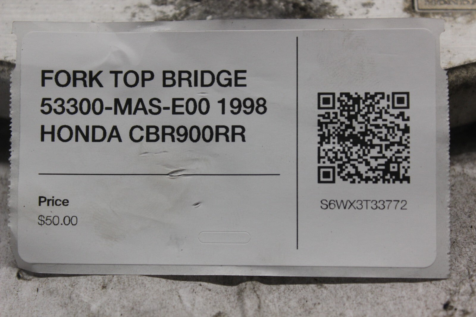FORK TOP BRIDGE 53300-MAS-E00 1998 HONDA CBR900RR