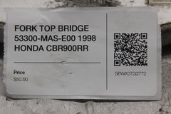 FORK TOP BRIDGE 53300-MAS-E00 1998 HONDA CBR900RR