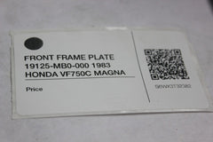 FRONT FRAME PLATE 19125-MB0-000 1983 HONDA VF750C MAGNA