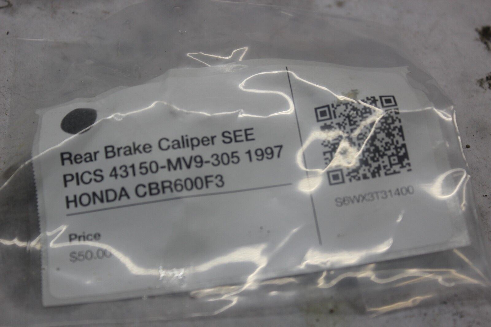Rear Brake Caliper SEE PICS 43150-MV9-305 1997 HONDA CBR600F3