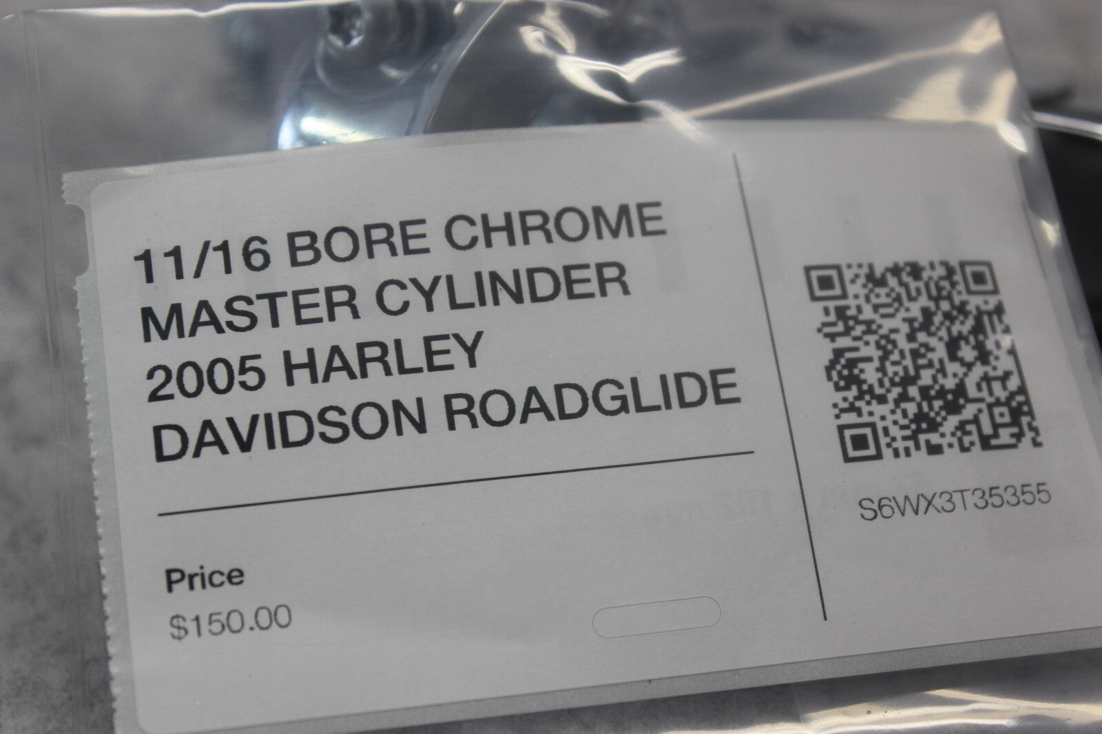 11/16 BORE CHROME MASTER CYLINDER 2005 HARLEY DAVIDSON ROADGLIDE 45105-05