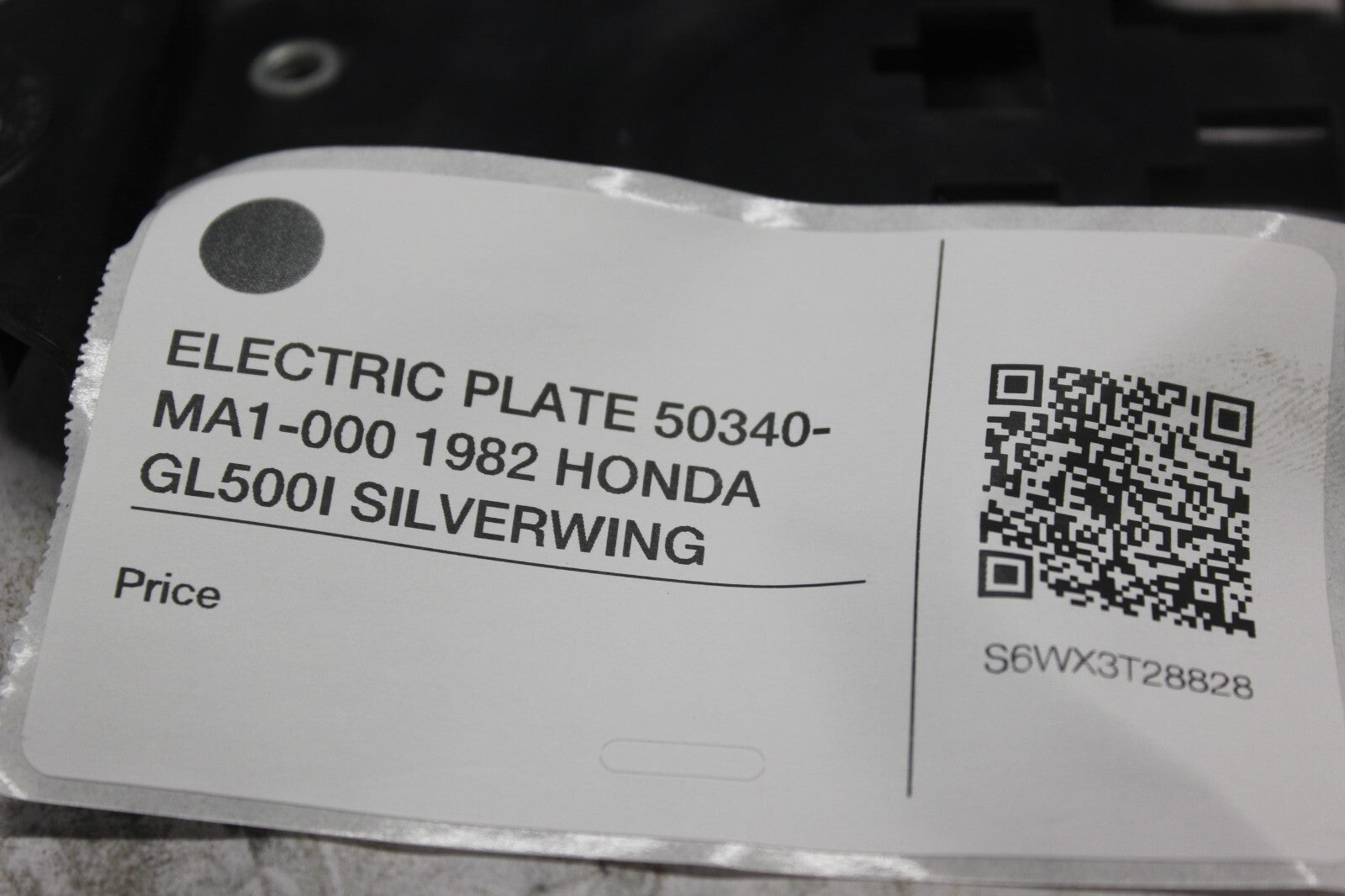 ELECTRIC PLATE 50340-MA1-000 1982 HONDA GL500I SILVERWING