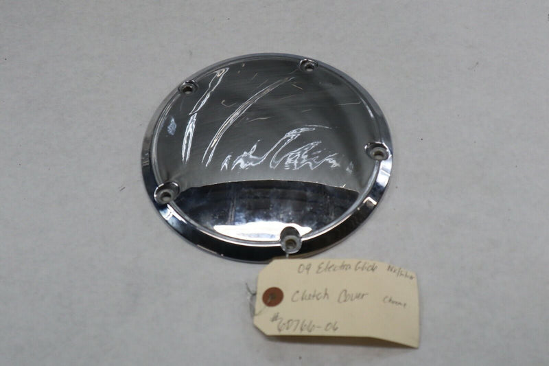 OEM Harley Davidson Clutch Derby Cover Chrome 2009 Ultra Blk/Sil 60766-06