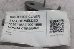 RIGHT SIDE COVER STAY RE-WELDED 50201-MAE-000 1998 HONDA CBR900RR