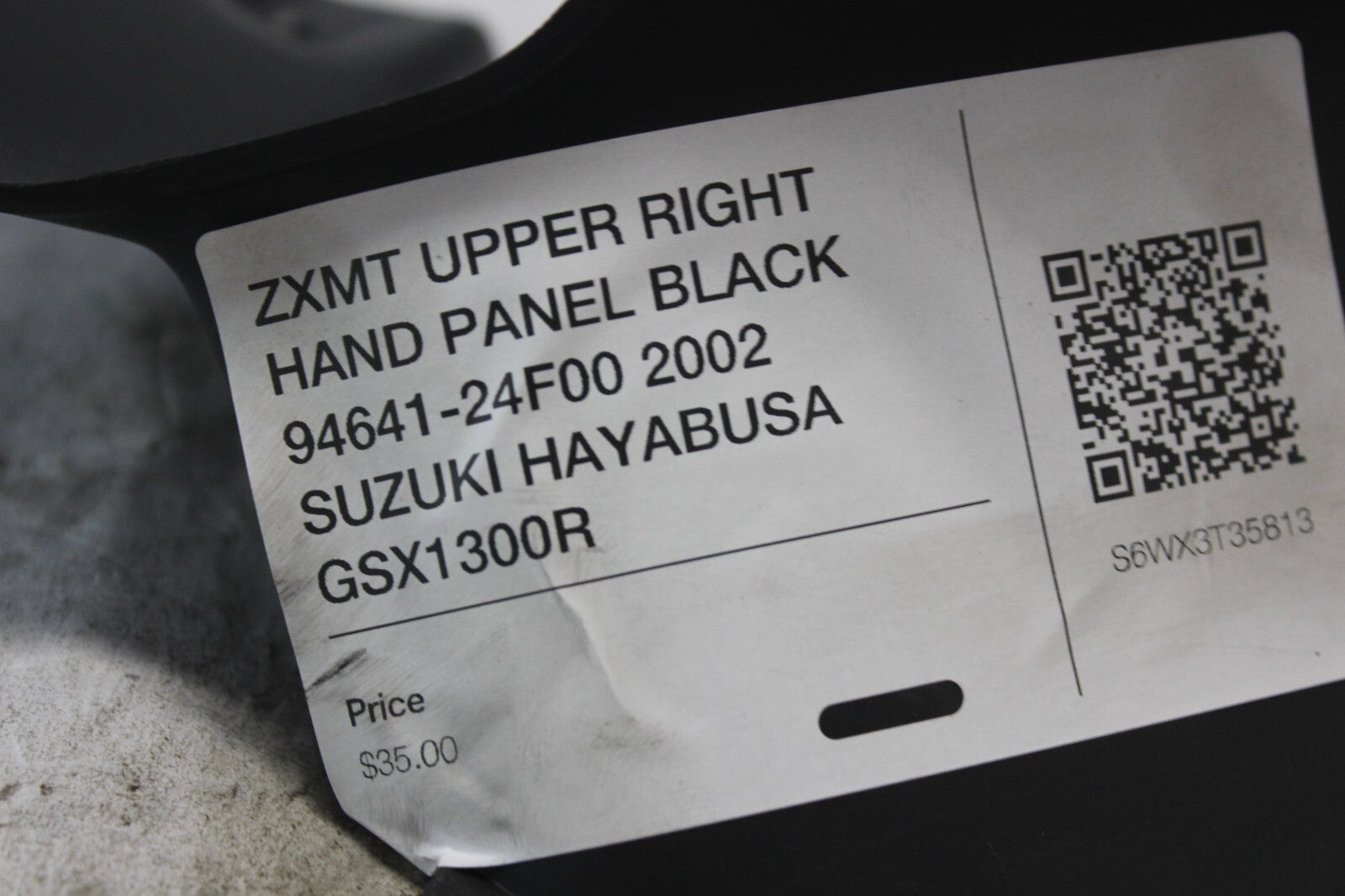 AFTERMARKET UPPER RIGHT HAND PANEL 94641-24F00 2002 SUZUKI HAYABUSA GSX1300R