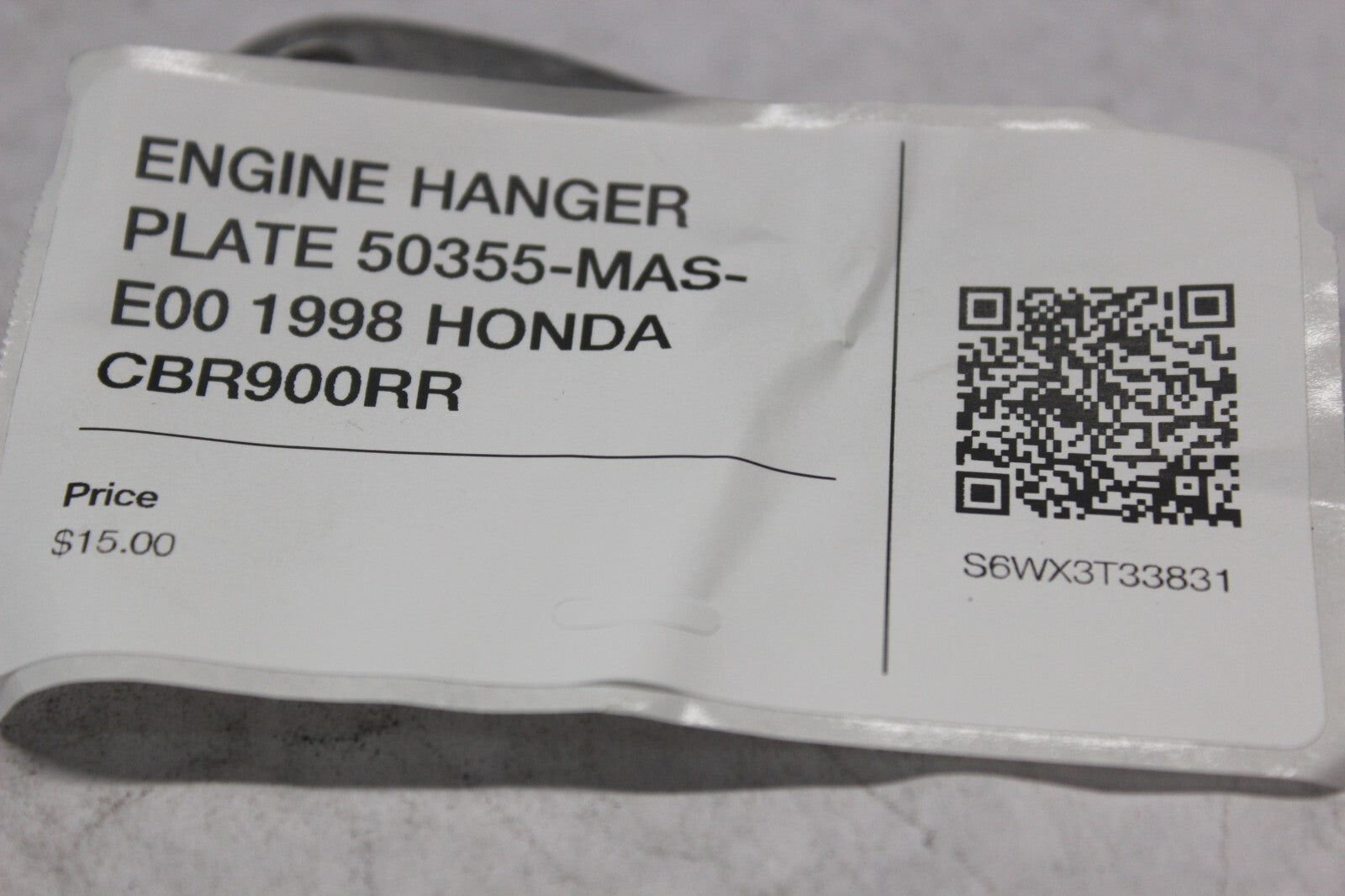ENGINE HANGER PLATE 50355-MAS-E00 1998 HONDA CBR900RR