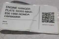 ENGINE HANGER PLATE 50355-MAS-E00 1998 HONDA CBR900RR