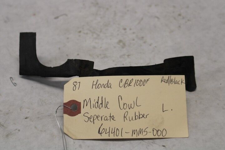 Middle Cowl Seperate Rubber LEFT 64401-MM5-000 1987 Honda CBR1000F Hurricane
