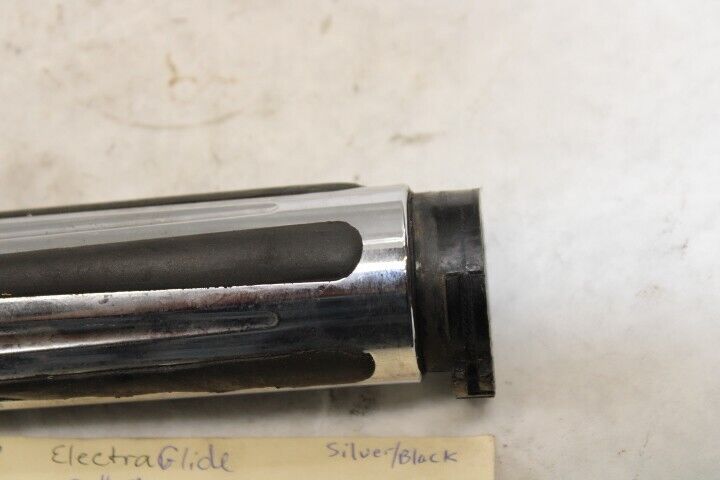Chrome RIGHT Throttle Grip Cable Pull 2003 Harley Davidson FLHT Silver Black