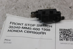 FRONT STOP SWITCH 35340-MM5-600 1998 HONDA CBR900RR