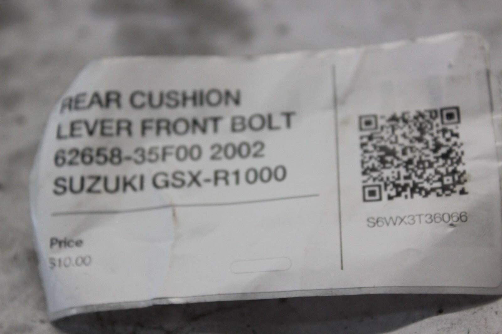 REAR CUSHION LEVER FRONT BOLT 62658-35F00 2002 SUZUKI GSX-R1000