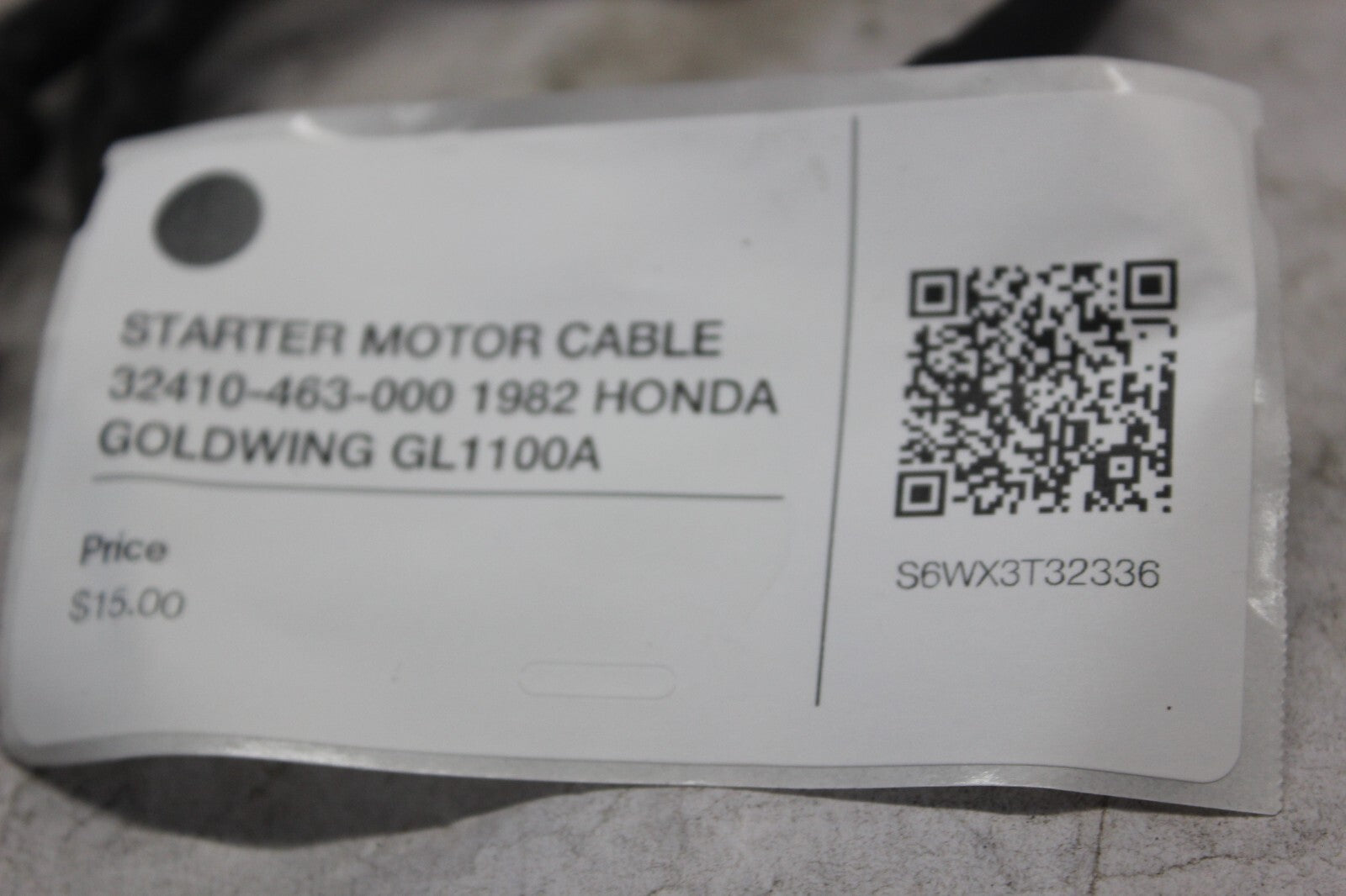 STARTER MOTOR CABLE 32410-463-000 1982 HONDA GOLDWING GL1100A