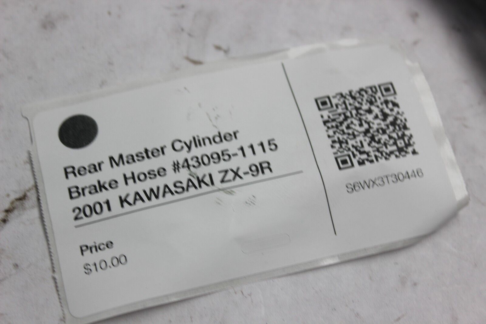 Rear Master Cylinder Brake Hose #43095-1115 2001 KAWASAKI ZX-9R