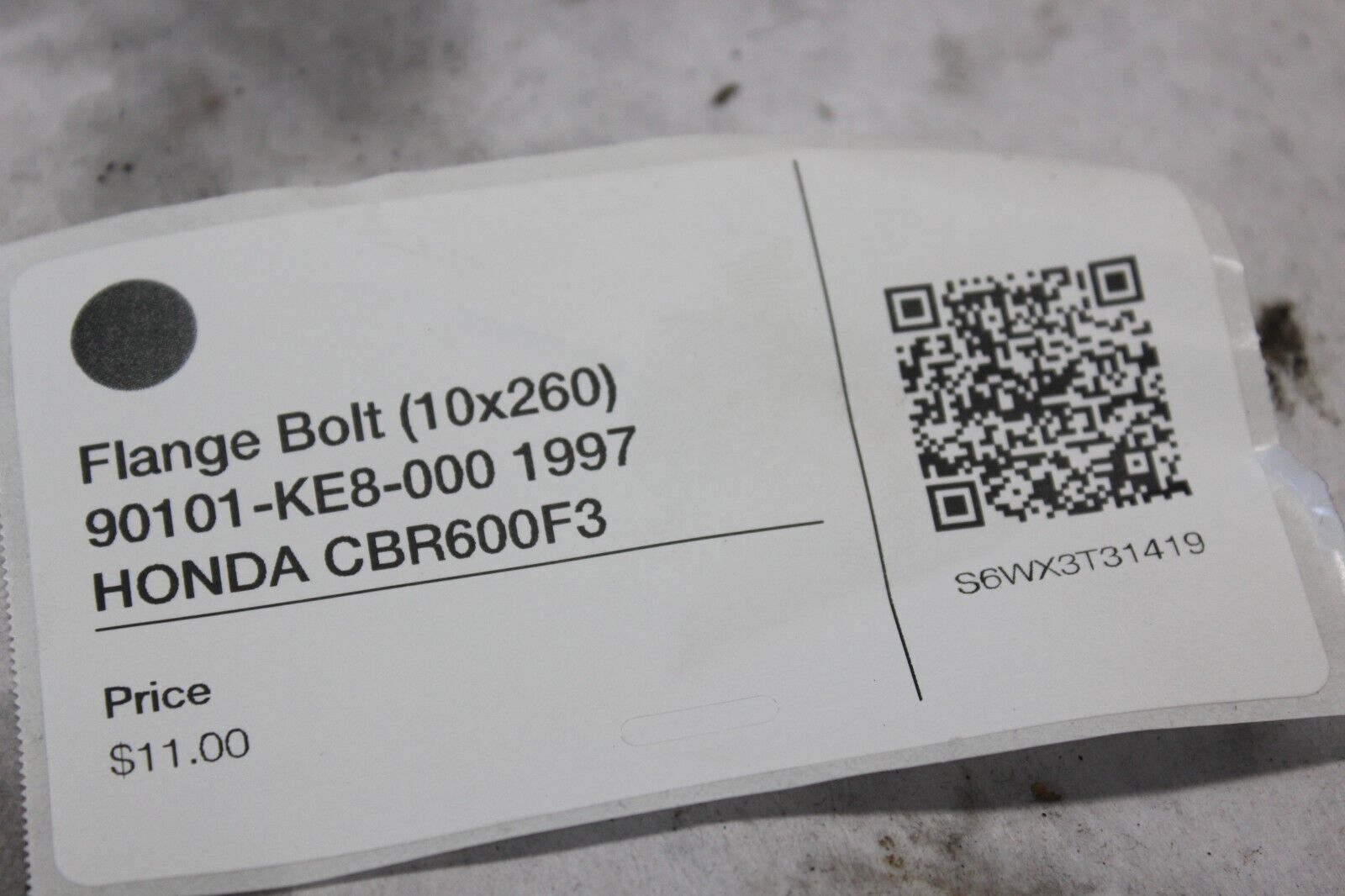 Flange Bolt (10x260) 90101-KE8-000 1997 HONDA CBR600F3