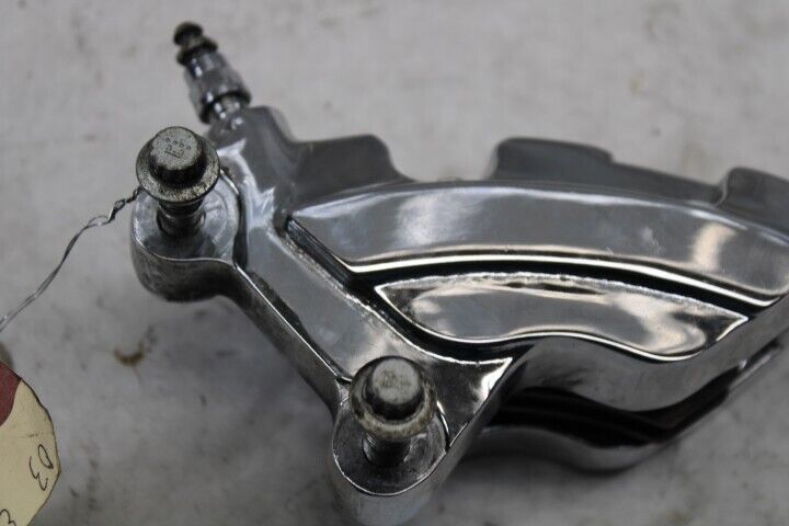 Chrome Front Brake Caliper LEFT 2003 Harley Davidson FLHT Silver Black