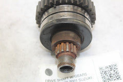 DRIVE SHAFT W/GEARS 24131-40C21 2001 SUZUKI BANDIT GSF1200S