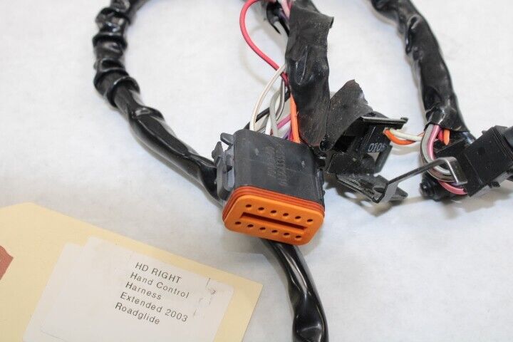 OEM Harley Davidson RIGHT Handlebar Control Harness 2003 FLHT Silver Black