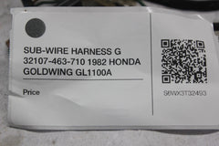 SUB-WIRE HARNESS G 32107-463-710 1982 HONDA GOLDWING GL1100A