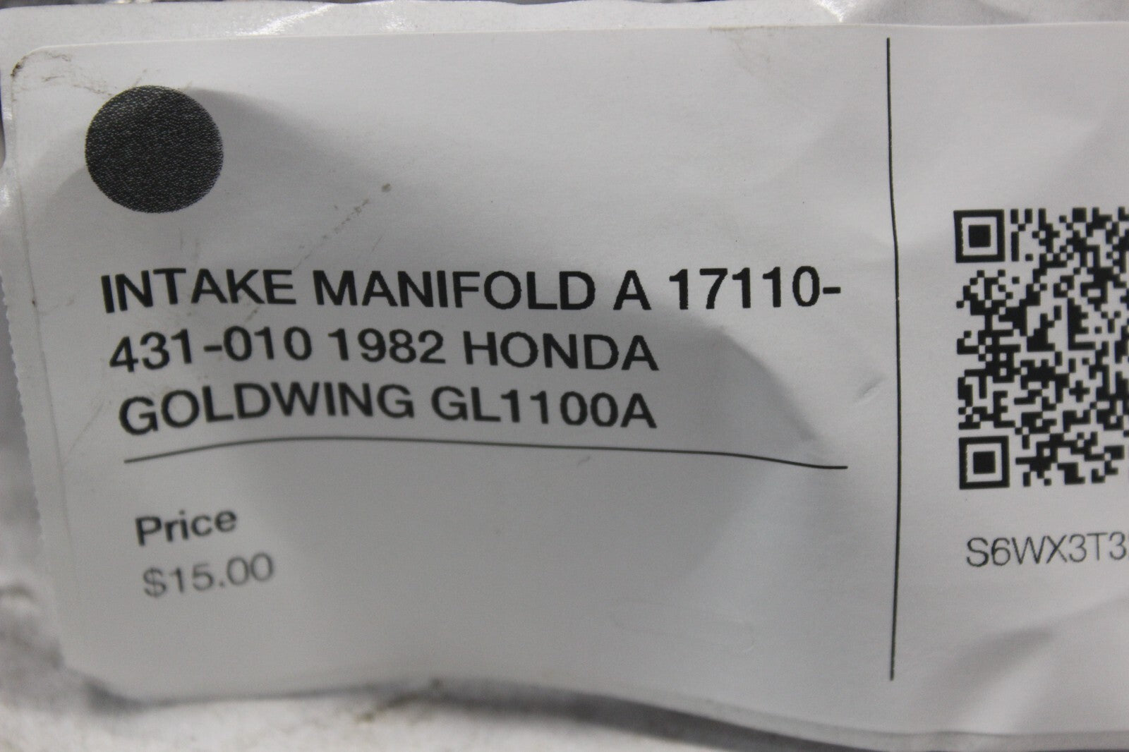 INTAKE MANIFOLD A 17110-431-010 1982 HONDA GOLDWING GL1100A