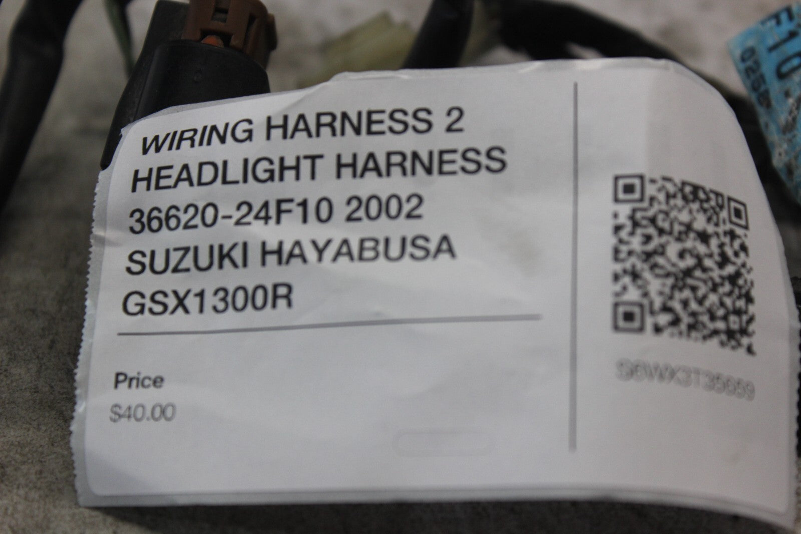 WIRING HARNESS 2 HEADLIGHT HARNESS 36620-24F10 2002 SUZUKI HAYABUSA GSX1300R