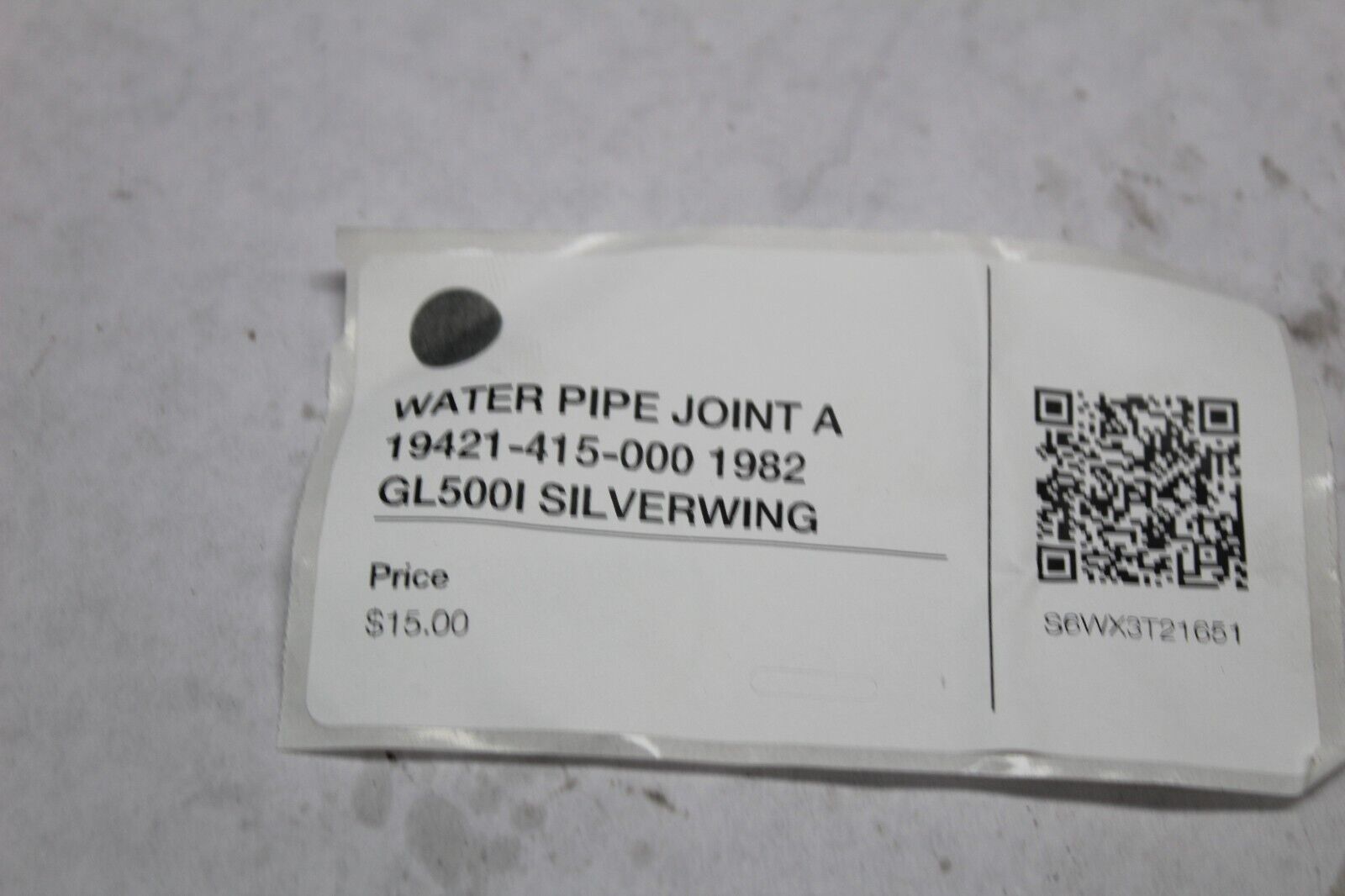 WATER PIPE JOINT A 19421-415-000 1982 HONDA GL500I SILVERWING