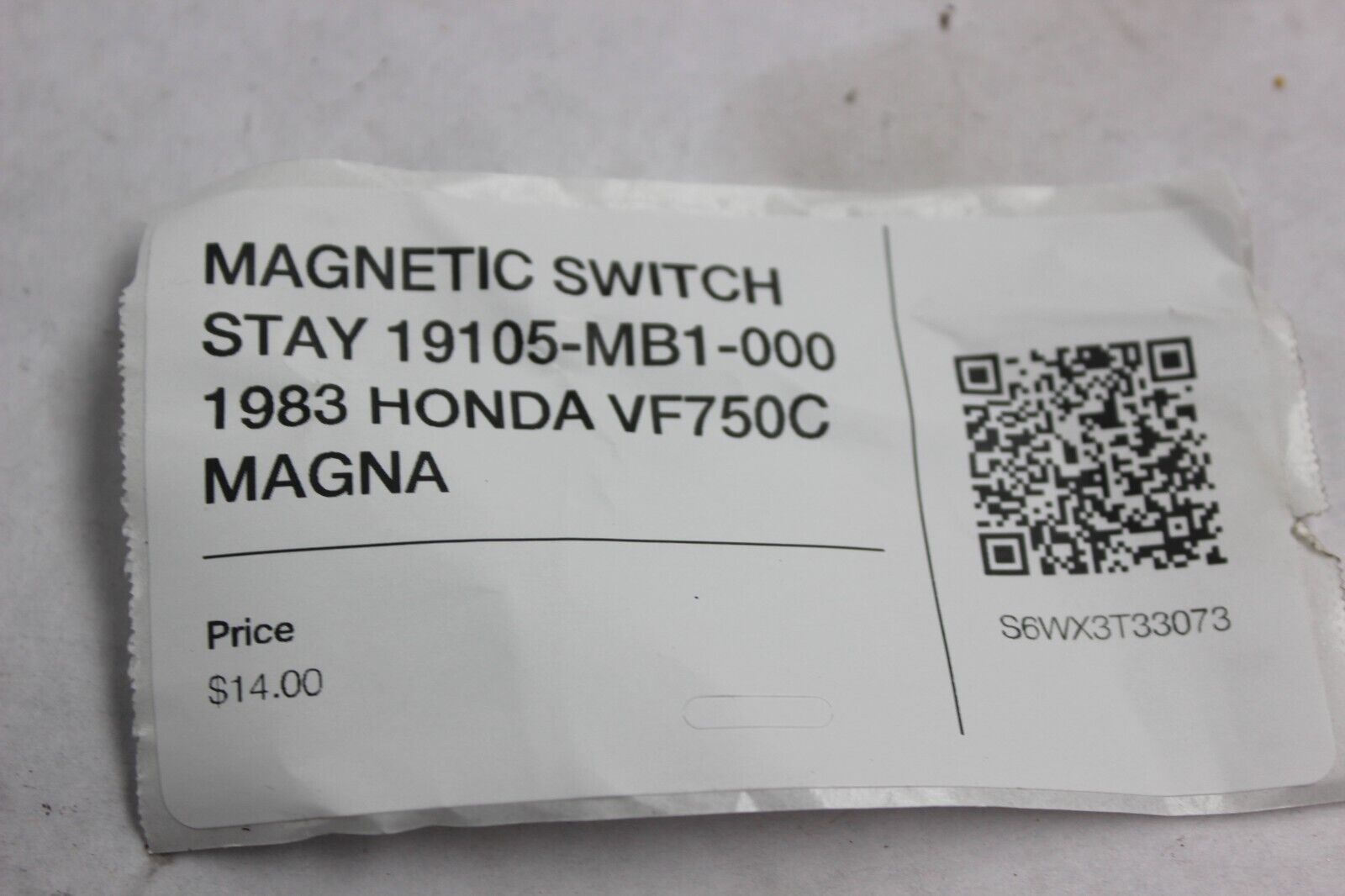 MAGNETIC SWITCH STAY 19105-MB1-000 1983 HONDA VF750C MAGNA