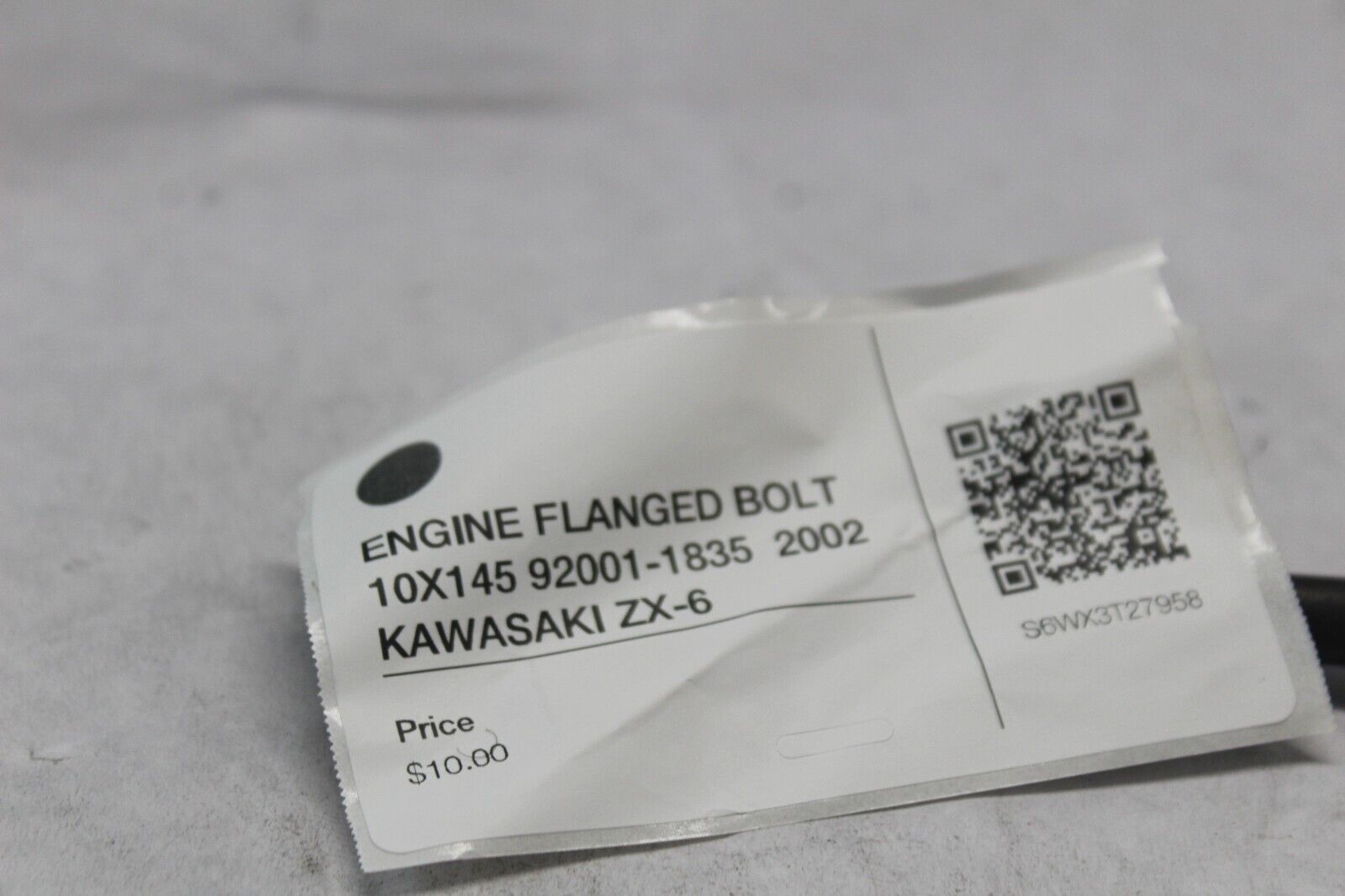 ENGINE FLANGED BOLT 10X145 92001-1835  2002 KAWASAKI ZX-6