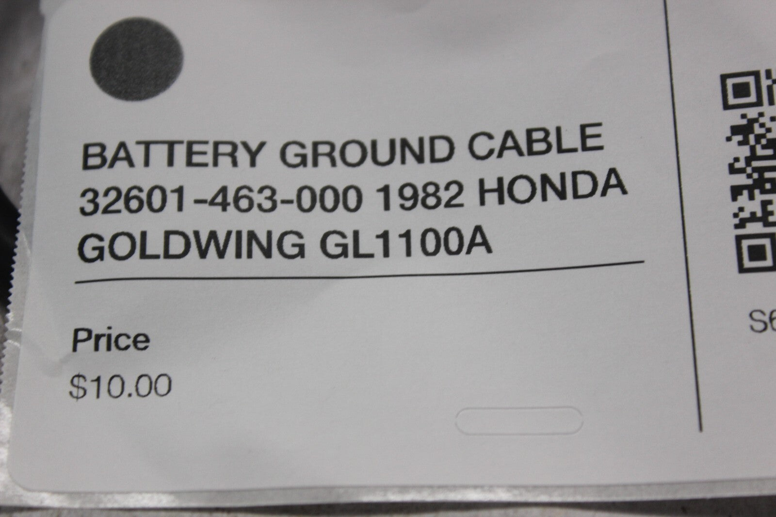 BATTERY GROUND CABLE 32601-463-000 1982 HONDA GOLDWING GL1100A