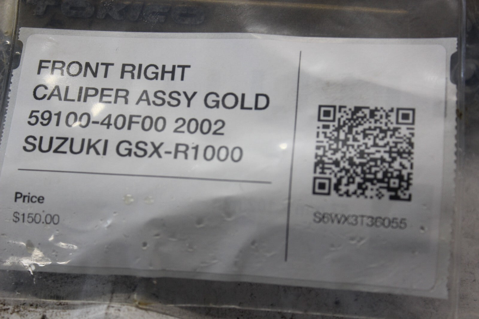 FRONT RIGHT CALIPER ASSY GOLD 59100-40F00 2002 SUZUKI GSX-R1000