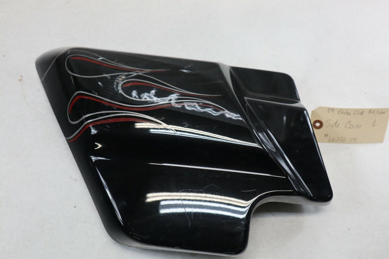 OEM Harley Davidson Side Cover LEFT 2009 Ultra Blk/Sil 66250-09
