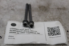 CRANKCASE BOLT W/WASHER 2PCS 90119-08084-00 2007 YAMAHA R6 YZFR6