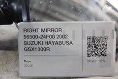 RIGHT MIRROR  56500-24F00 2002 SUZUKI HAYABUSA GSX1300R