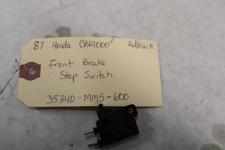 Front Brake Switch 35340-MM5-600 1987 Honda CBR1000F Hurricane