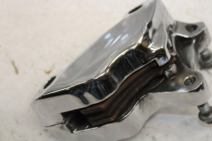 Chrome Front Brake Caliper LEFT 2003 Harley Davidson FLHT Silver Black