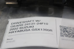 DRIVESHAFT W/ GEARS 24131-24F10 2002 SUZUKI HAYABUSA GSX1300R