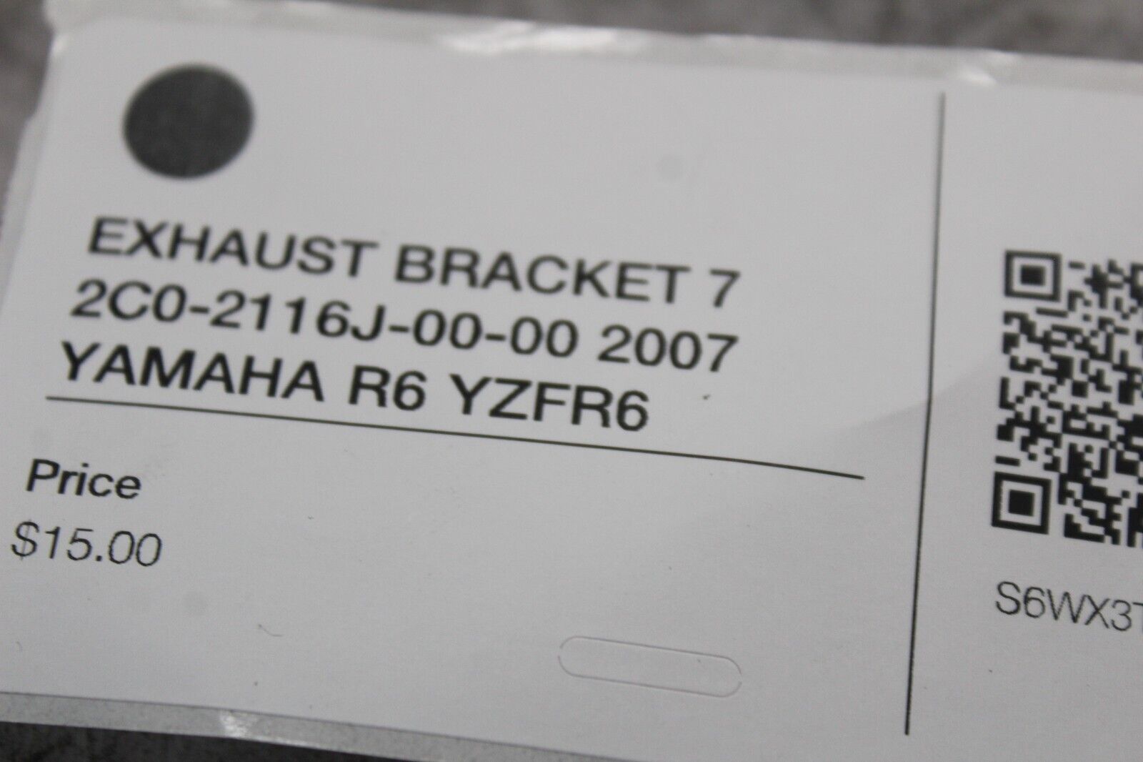 EXHAUST BRACKET 7 2C0-2116J-00-00 2007 YAMAHA R6 YZFR6