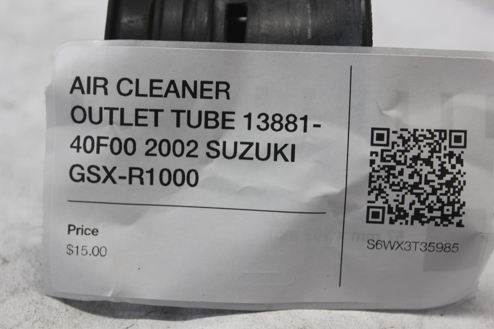 AIR CLEANER OUTLET TUBE 13881-40F00 2002 SUZUKI GSX-R1000