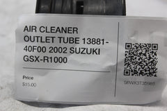 AIR CLEANER OUTLET TUBE 13881-40F00 2002 SUZUKI GSX-R1000
