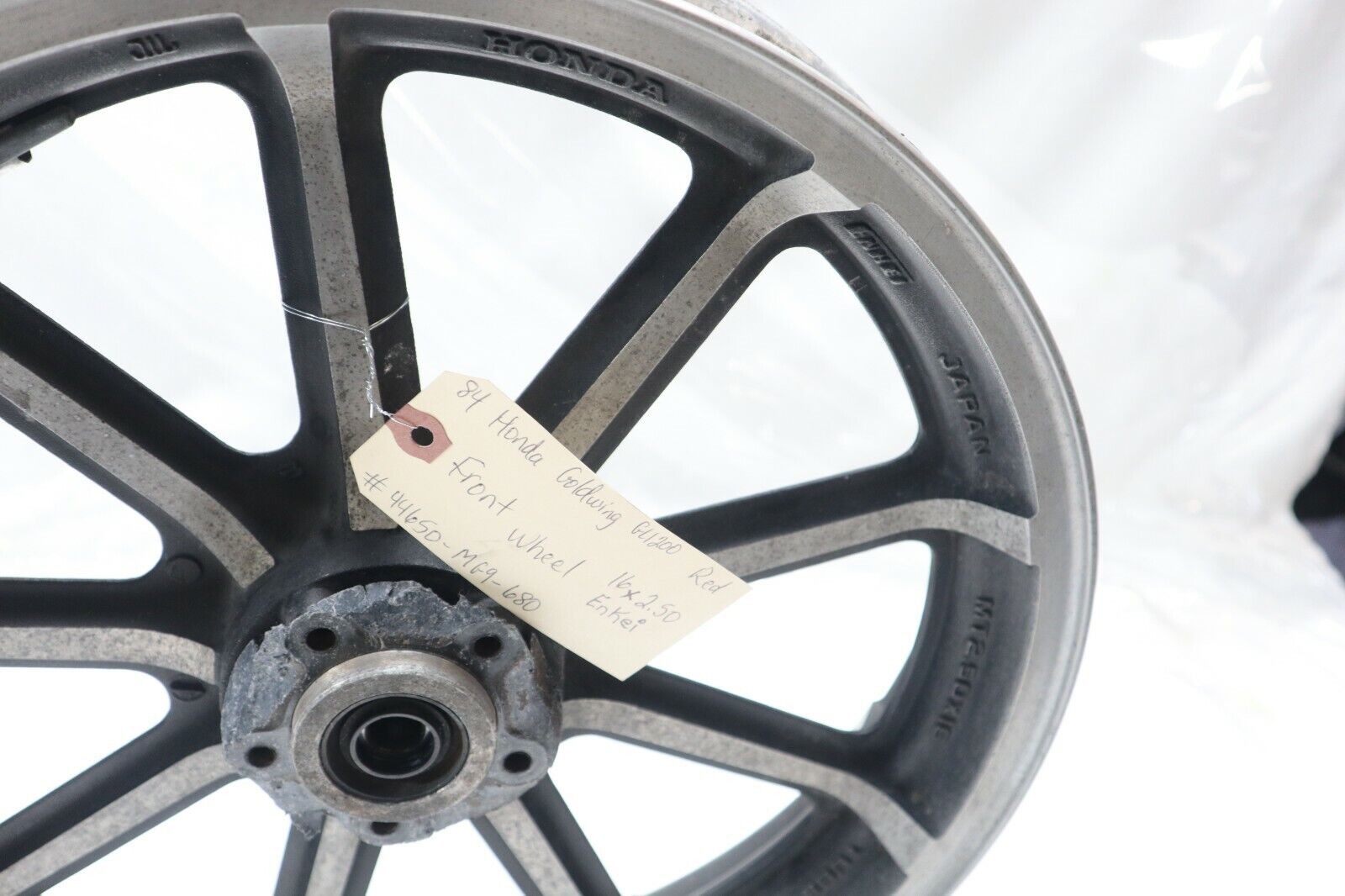 OEM Honda Motorcycle FRONT Wheel 16" x 2.50" 1984 Goldwing 44650-MG9-680