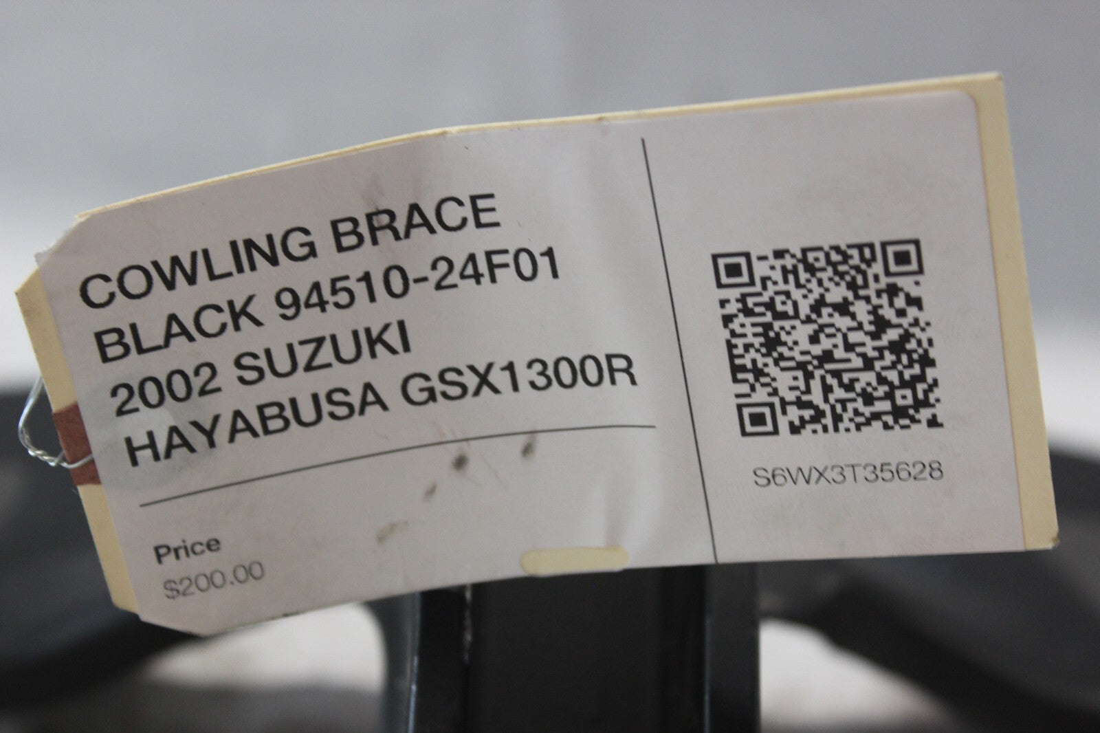 COWLING BRACE BLACK 94510-24F01 2002 SUZUKI HAYABUSA GSX1300R