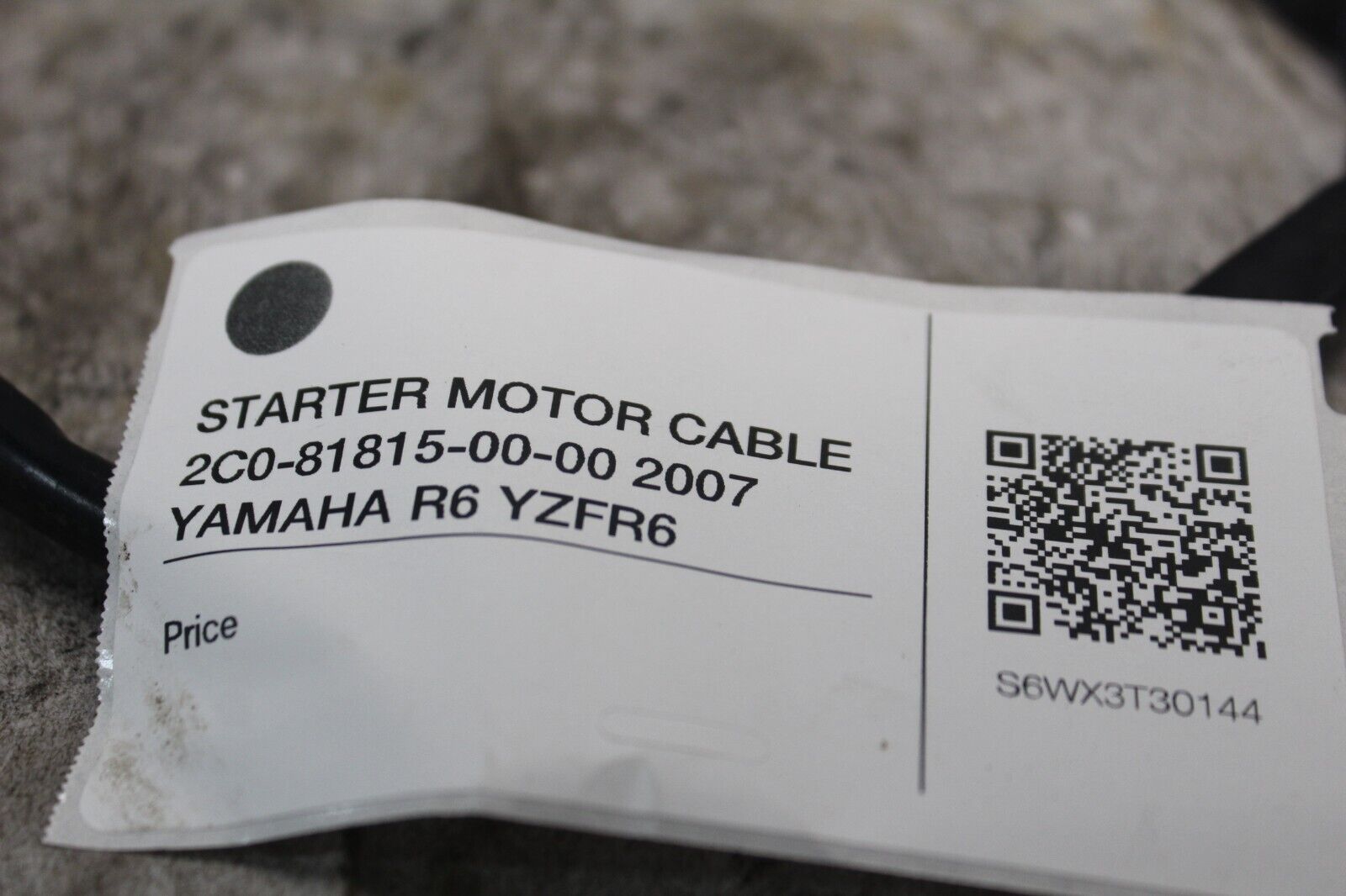 STARTER MOTOR CABLE 2C0-81815-00-00 2007 YAMAHA R6 YZFR6