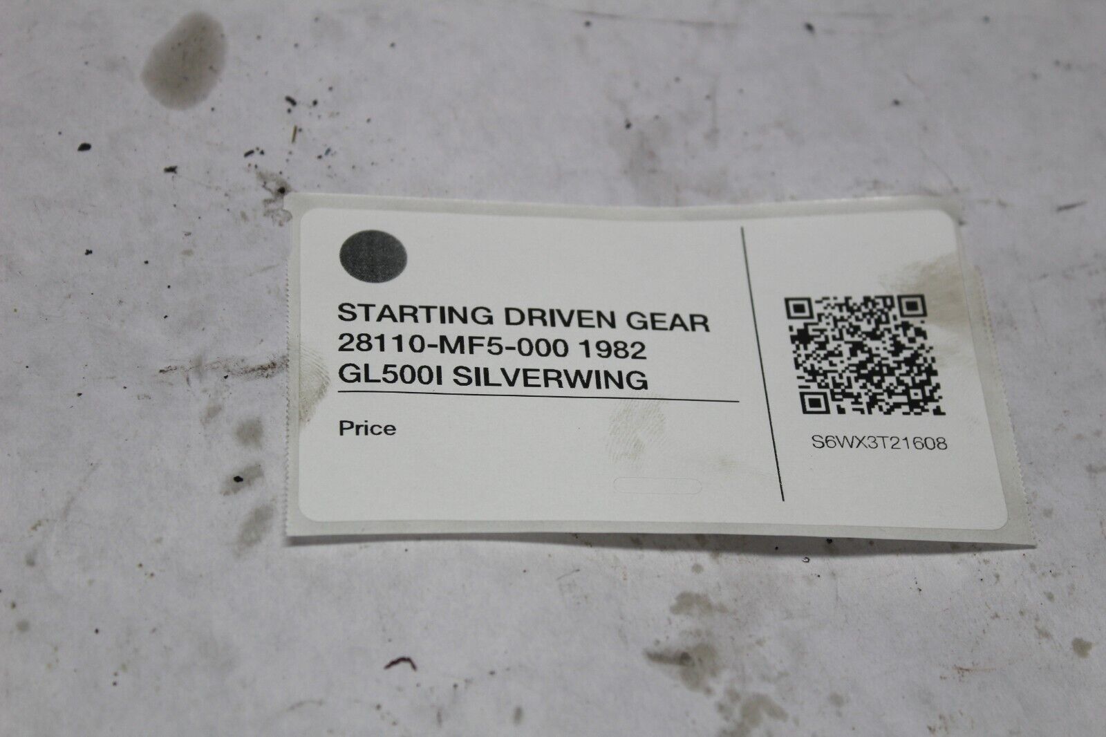 STARTING DRIVEN GEAR 28110-MF5-000 1982 GL500I SILVERWING