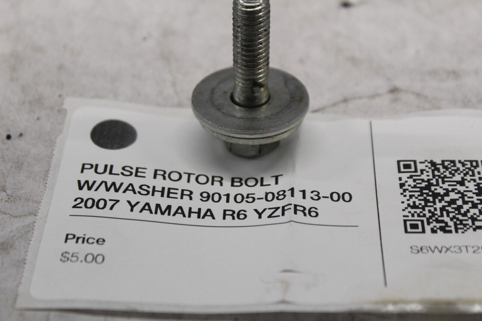 PULSE ROTOR BOLT W/WASHER 90105-08113-00 2007 YAMAHA R6 YZFR6
