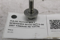 PULSE ROTOR BOLT W/WASHER 90105-08113-00 2007 YAMAHA R6 YZFR6